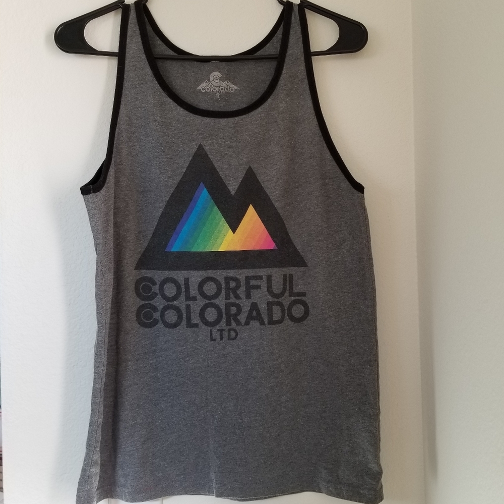 Colorful Colorado mountain tank top - Picture 3 of 6